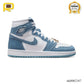 AJ 1 High OG Denim Shoes Sneakers - nk0002347 image 1