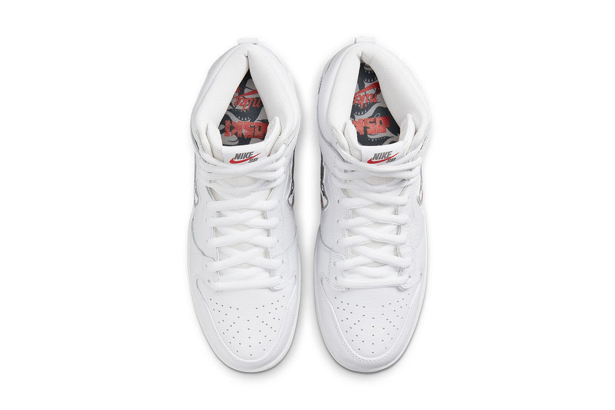 SB Dunk High Oski Great White Shoes Sneakers - nk0001864 image 4