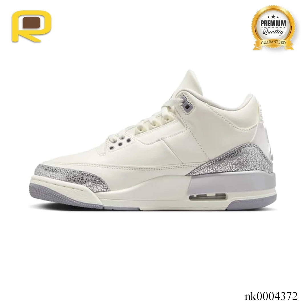 AJ 3 Sail/Metallic Silver Shoes Sneakers – nk0004372 image 1
