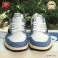 AJ 1 Low OG Black/Blue Shoes Sneakers - nk0003591 image 5