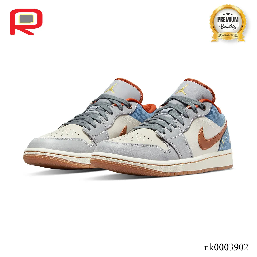 AJ 1 Low Phantom Denim Shoes Sneakers - nk0003902 image 2