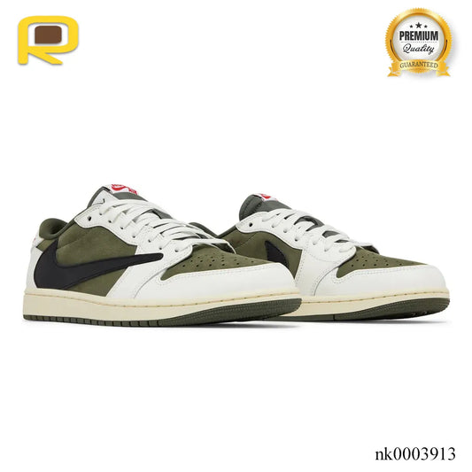 Travis Scott x AJ 1 Low Medium Olive Shoes Sneakers – nk0003913 image 2