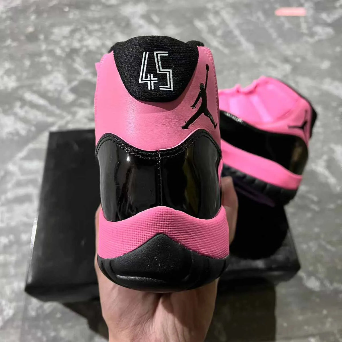 AJ 11 Black Pink Shoes Sneakers - nk0004315 image 4