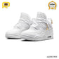 AJ 4 NET White Shoes Sneakers - nk0003908 image 2