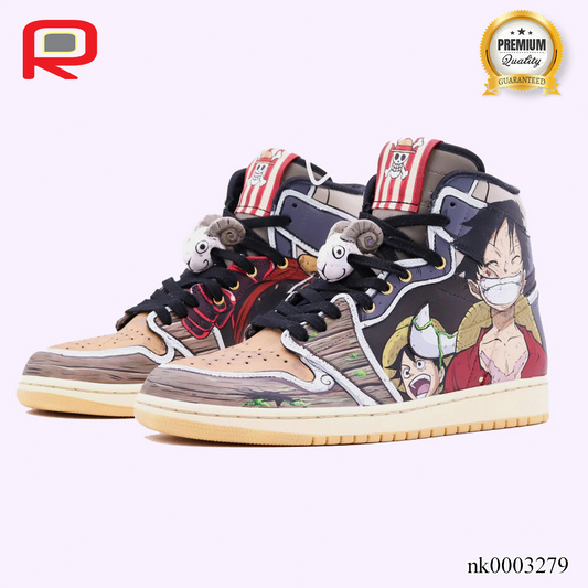 AJ 1 High Pirate Custom Shoes Sneakers - nk0003279 image 0