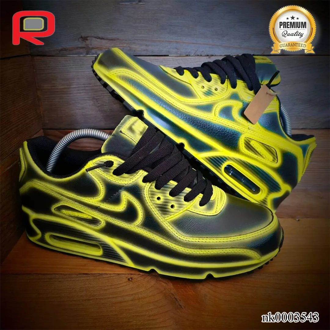 AM 90 Midnight Sunburst  Custom Shoes Sneakers - nk0003543 image 2