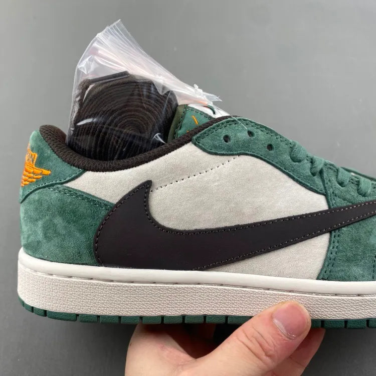 Travis Scott x AJ 1 Low OG SP Green Velvet Shoes Sneakers – nk0004583 image 13