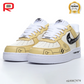 AF 1 07 Low PS5 Buttons Yellow White Beige Custom Shoes Sneakers - nk0002979 image 2