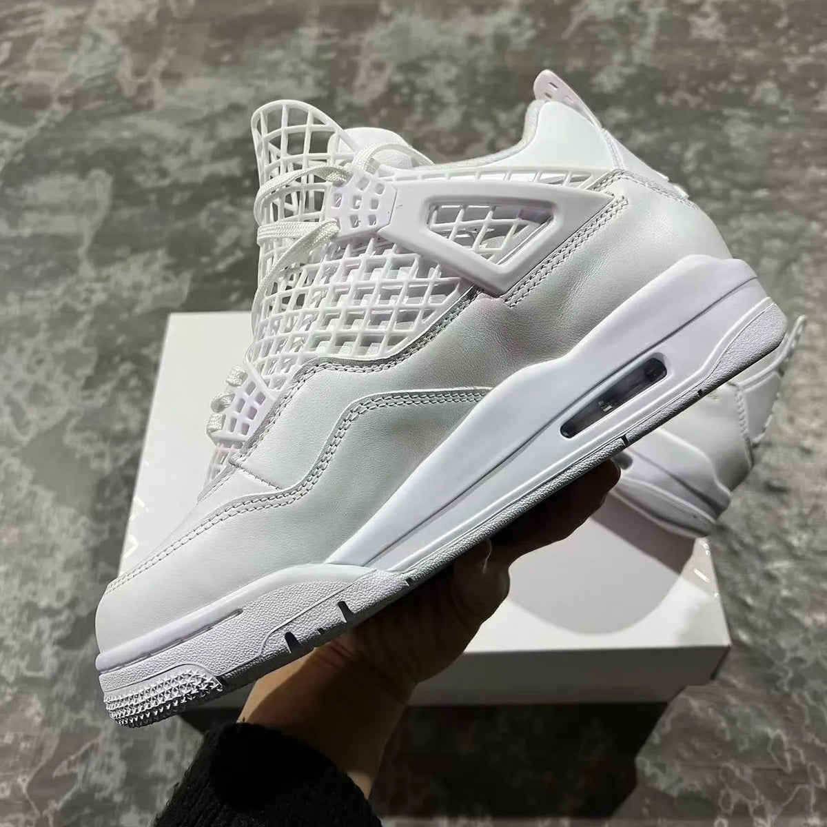 AJ 4 NET White Shoes Sneakers - nk0003908 image 7
