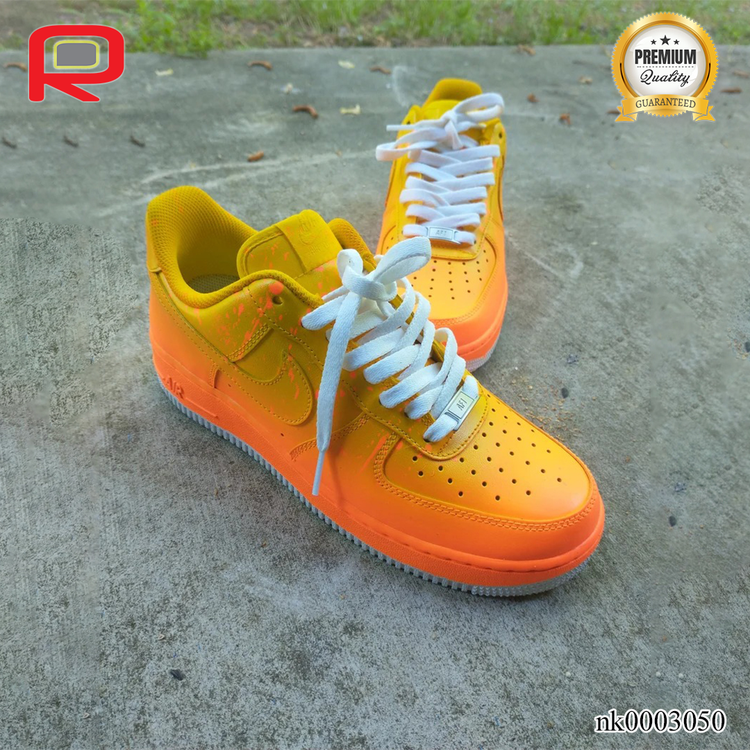 AF 1 Lemon Oranges Custom Shoes Sneakers - nk0003050 image 1