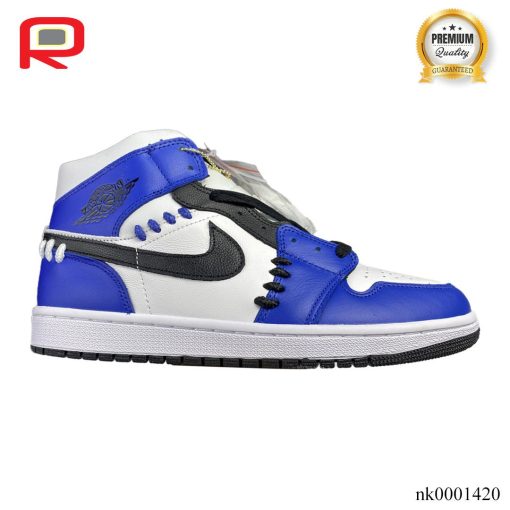 AJ1 Mid SE "Game Royal" White Blue Black Shoes Sneakers - nk0001420 - Image 2