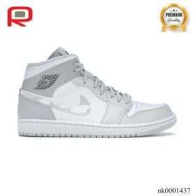 AJ 1 Mid Grey Camo Shoes Sneakers - nk0001437