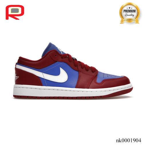 AJ 1 Low Pomegranate Medium Blue Shoes Sneakers - nk0001904