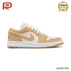 AJ 1 Low SE Twine Orange Quartz Corduroy Shoes Sneakers - nk0001900