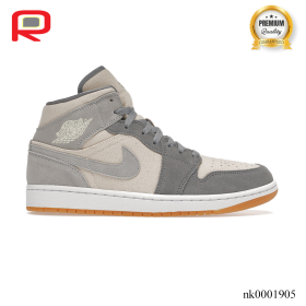 AJ 1 Mid SE Coconut Milk Particle Grey Shoes Sneakers - nk0001905