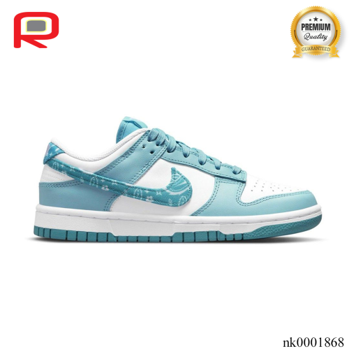 Nike Dunk Low Essential Blue Paisley Shoes Sneakers - nk0001868