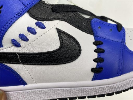 AJ1 Mid SE "Game Royal" White Blue Black Shoes Sneakers - nk0001420 - Image 11