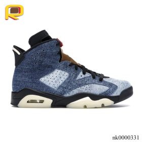 AJ 6 Retro Washed Denim Shoes Sneakers - nk0000331