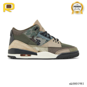 AJ 3 Retro Patchwork Camo Shoes Sneakers - nk0001981