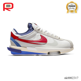 Cortez 4.0 Sacai White University Red Blue Shoes Sneakers - nk0002317