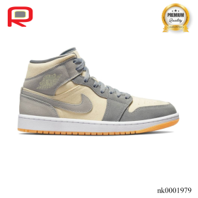 AJ 1 Mid SE Coconut Milk Particle Grey Shoes Sneakers - nk0001979