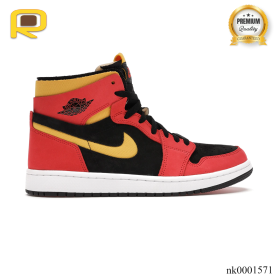 AJ 1 High Zoom Air CMFT Black Chile Red Shoes Sneakers - nk0001571