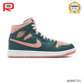 AJ 1 Mid Dark Teal Green Shoes Sneakers - nk0002341
