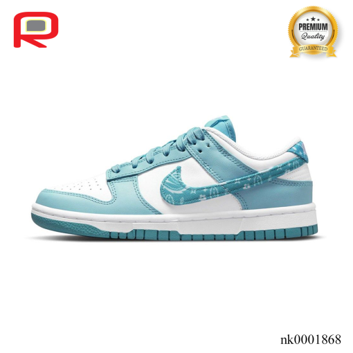 Nike Dunk Low Essential Blue Paisley Shoes Sneakers - nk0001868 - Image 2