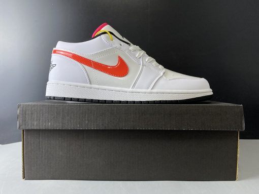 AJ 1 Low White Multi-Color Shoes Sneakers - nk0000776 - Image 5