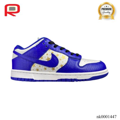 SB Dunk Low White Blue x Supreme Shoes Sneakers - nk0001447