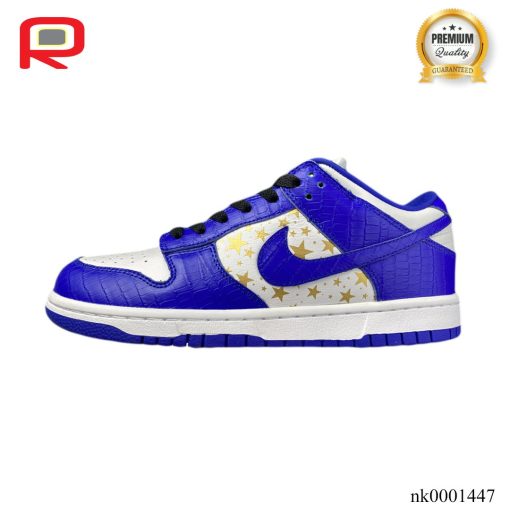 SB Dunk Low White Blue x Supreme Shoes Sneakers - nk0001447 - Image 2