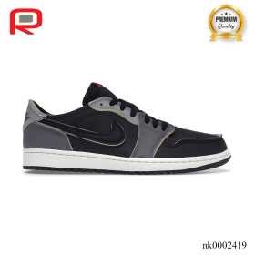 AJ 1 Low OG EX Black Smoke Grey Shoes Sneakers - nk0002419