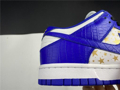 SB Dunk Low White Blue x Supreme Shoes Sneakers - nk0001447 - Image 5