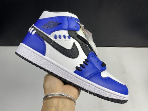 AJ1 Mid SE "Game Royal" White Blue Black Shoes Sneakers - nk0001420 - Image 12