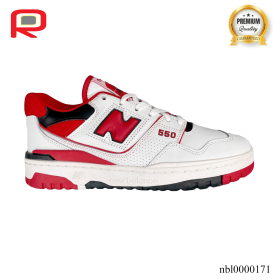 NB 550 White Red Black Shoes Sneakers - nbl0000171