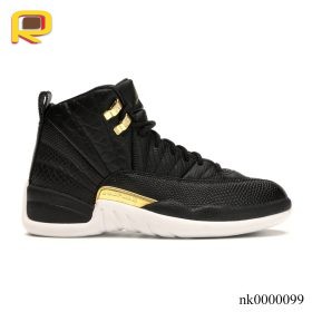 AJ 12 Retro Black Metallic Gold White (W) Shoes Sneakers - nk0000098