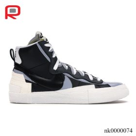 Blazer Mid sacai Black Grey Shoes Sneakers - nk0000074
