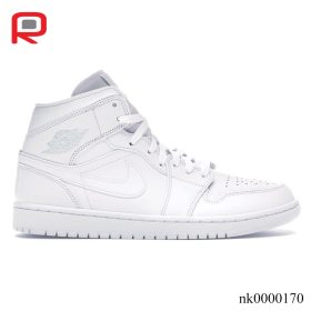AJ 1 Mid Triple White (2018) Shoes Sneakers - nk0000170-2