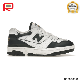 NB 550 White Dark Green Shoes Sneakers - nbl0000200