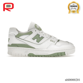 NB 550 White Mint Green Shoes Sneakers - nbl0000201