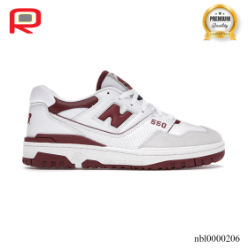 NB 550 Sea Salt Burgundy Shoes Sneakers - nbl0000206
