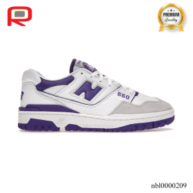NB 550 White Purple Shoes Sneakers - nbl0000209