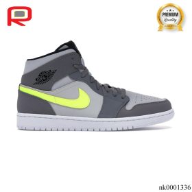 AJ 1 Mid Gunsmoke Volt Shoes Sneakers - nk0001336