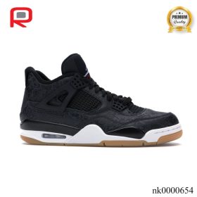 AJ 4 Retro Laser Black Gum Shoes Sneakers - nk0000654