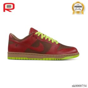 Dunk Low 1-Piece Laser Varsity Red Chartreuse Shoes Sneakers - nk0000754