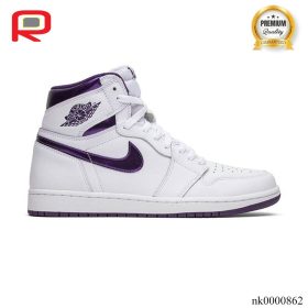 AJ 1 Retro High Court Purple Shoes Sneakers - nk0000862