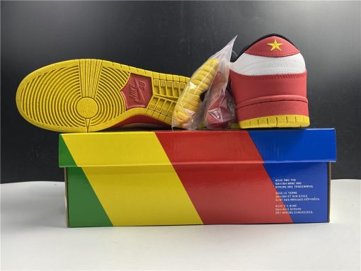 SB Dunk Low White Red Yellow Shoes Sneakers - nk0001362 - Image 6