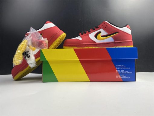 SB Dunk Low White Red Yellow Shoes Sneakers - nk0001362 - Image 4