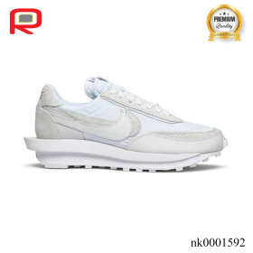 Sacai x LDWaffle White Nylon Shoes Sneakers - nk0001592