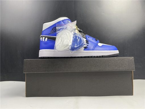 AJ1 Mid SE "Game Royal" White Blue Black Shoes Sneakers - nk0001420 - Image 13